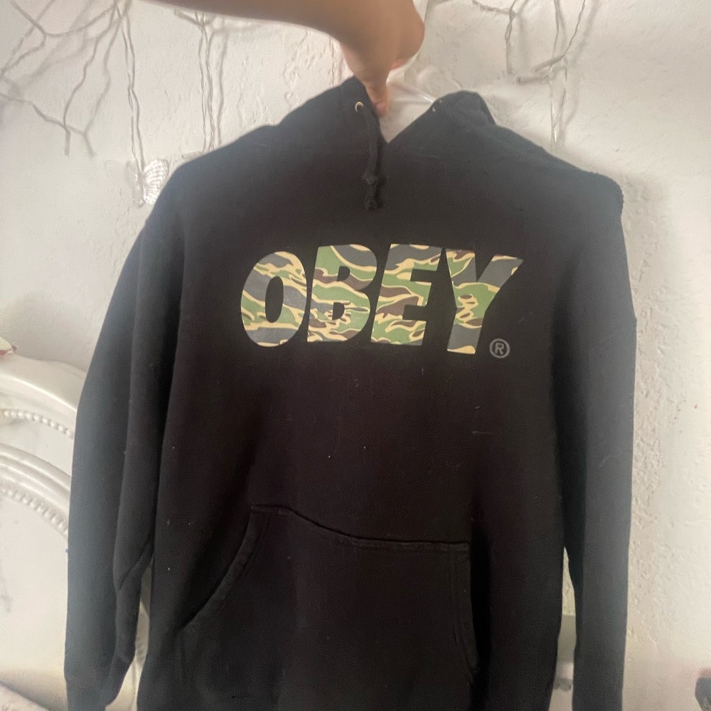 Obey Black Hoodie for Men